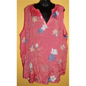 St. John's Bay 3x Shimmery Sleeveless Blouse Tank Lightweight